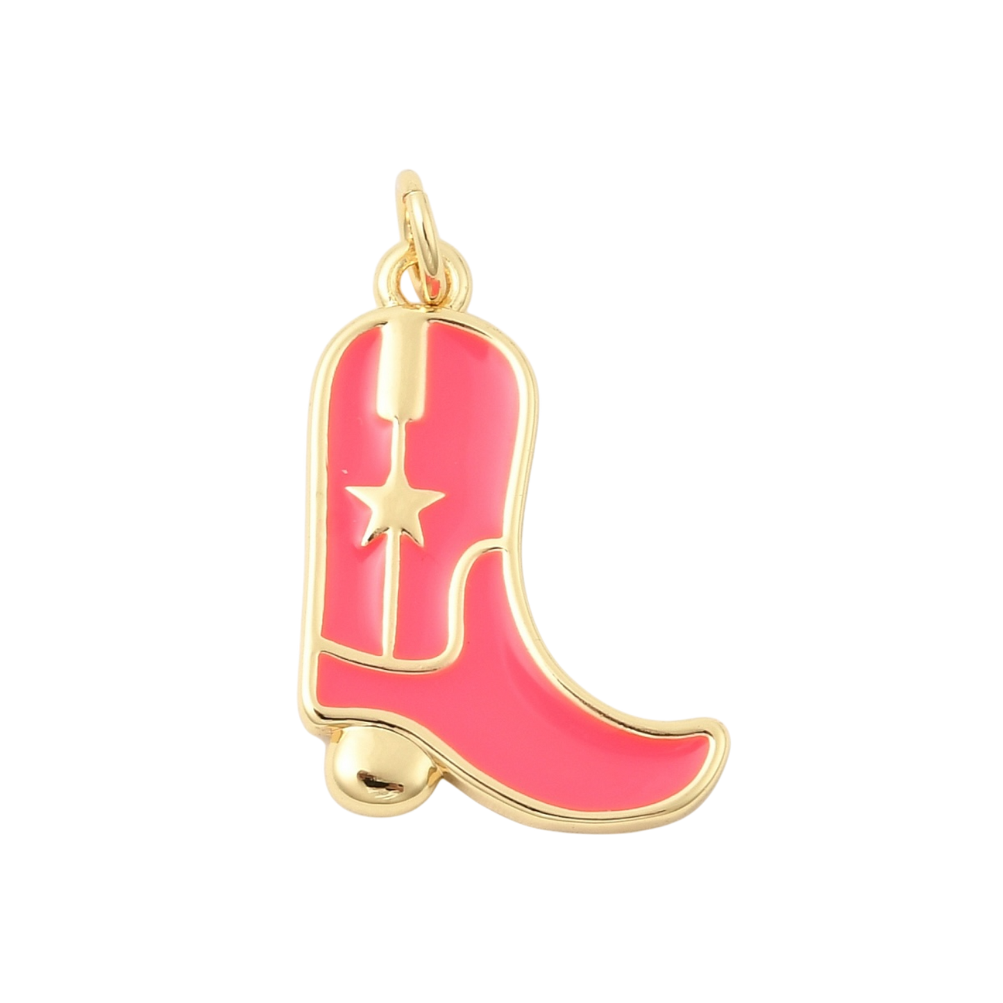 cowboy boot charm (pink 4)