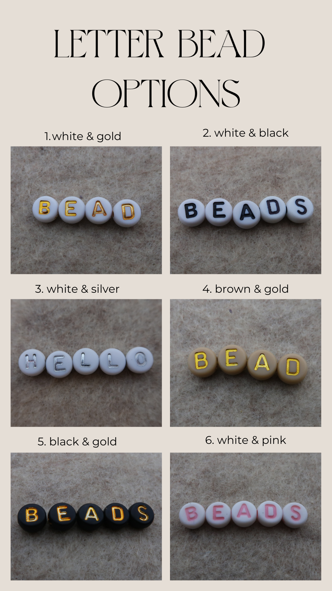 custom beaded bracelet