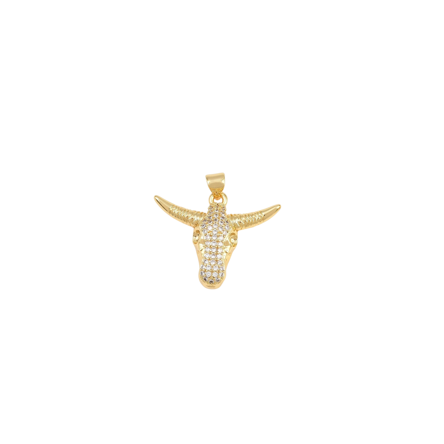 longhorn charm rhinestone