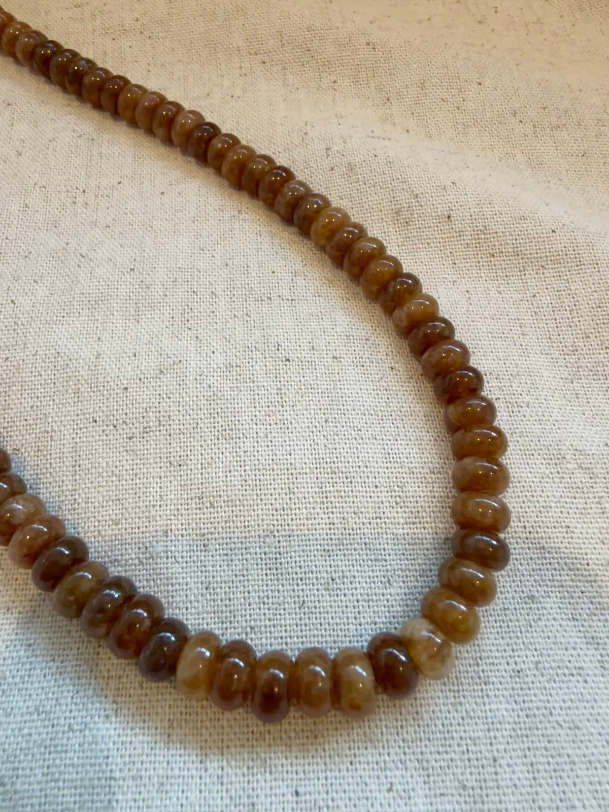 Butterscotch Chunky Beaded Necklace