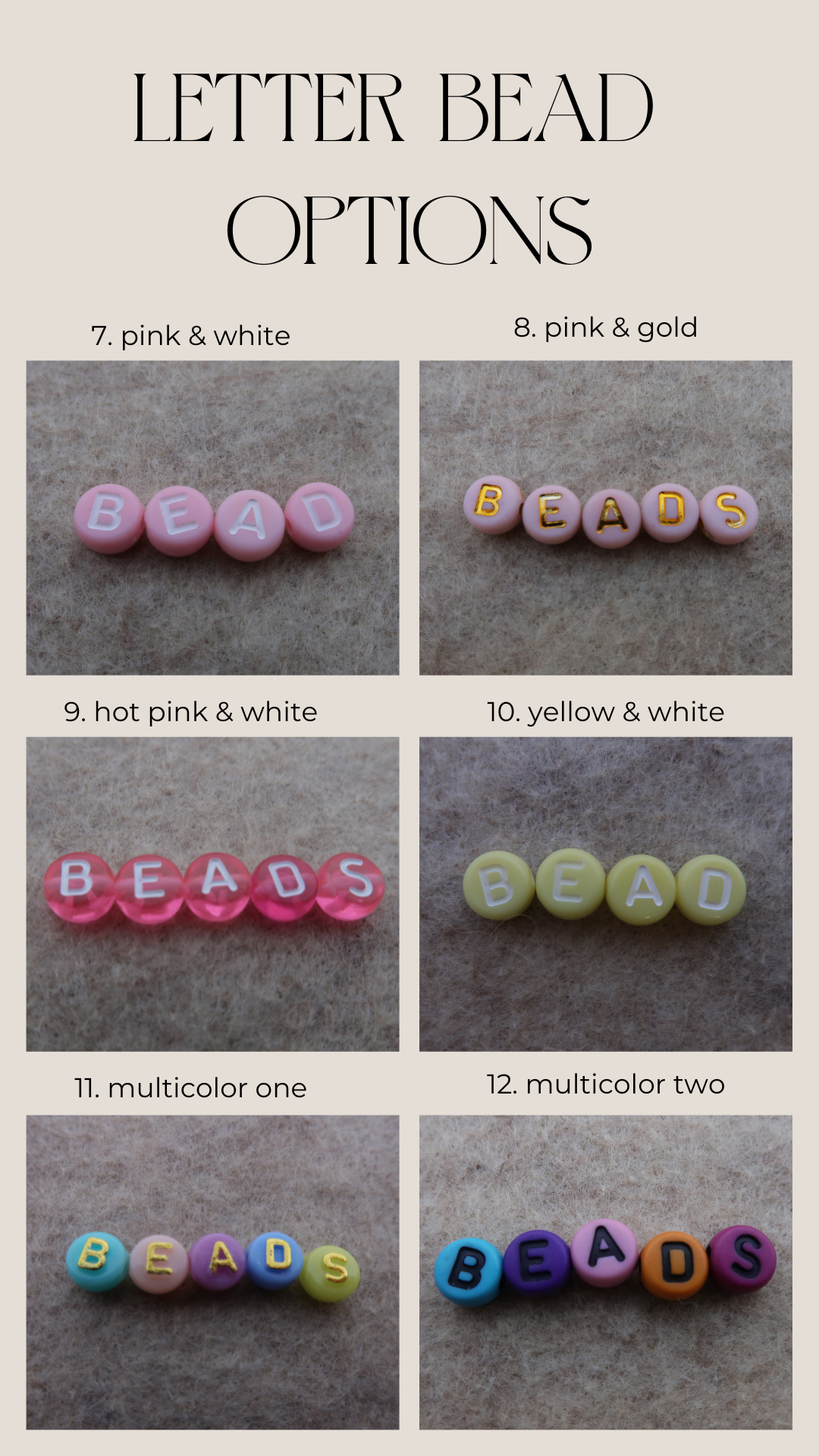 custom beaded bracelet