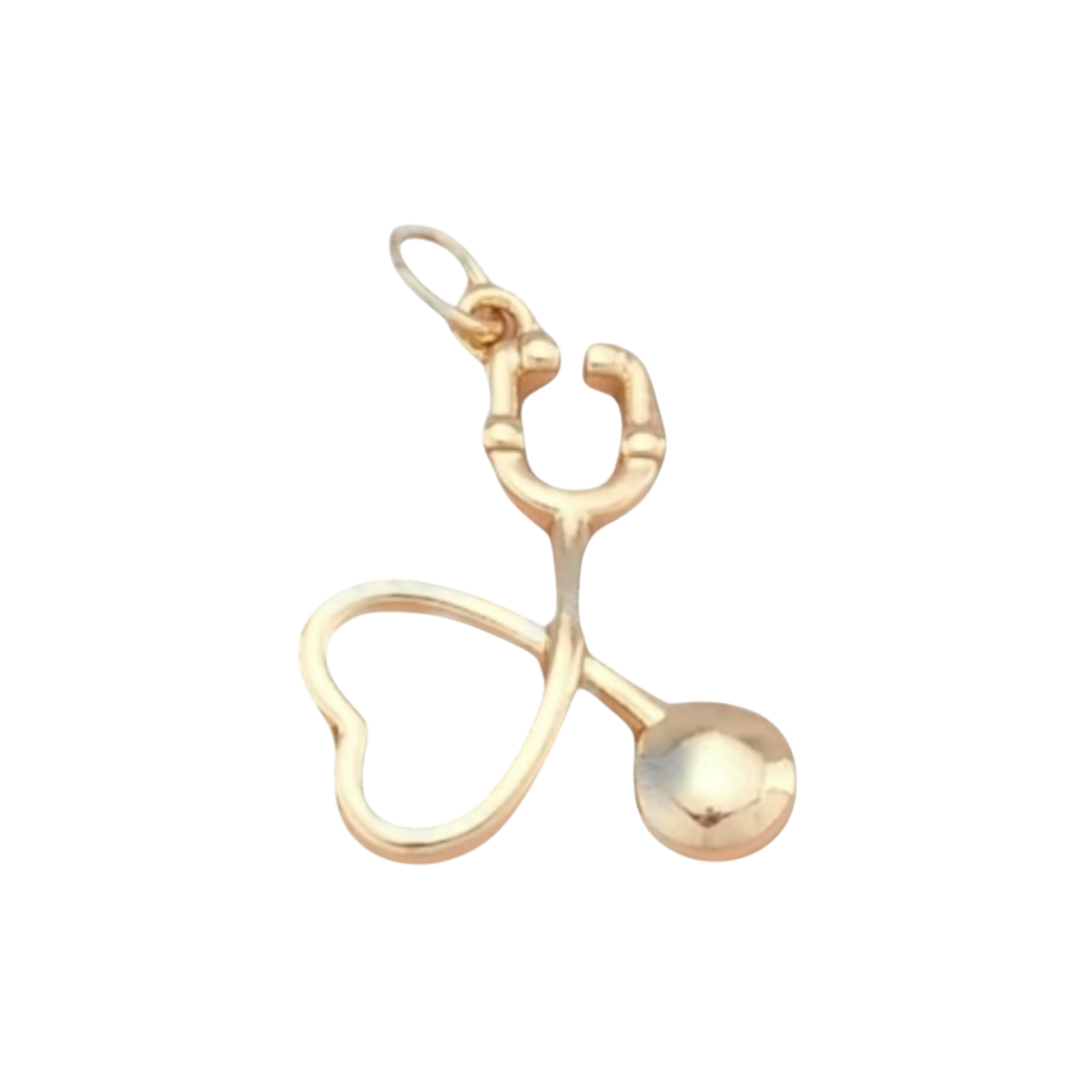 gold stethoscope charm