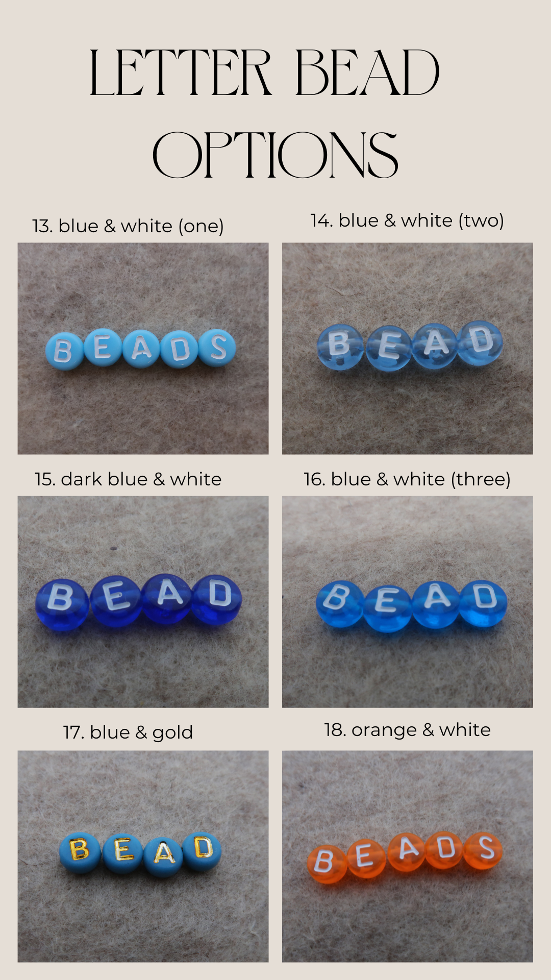 custom beaded bracelet