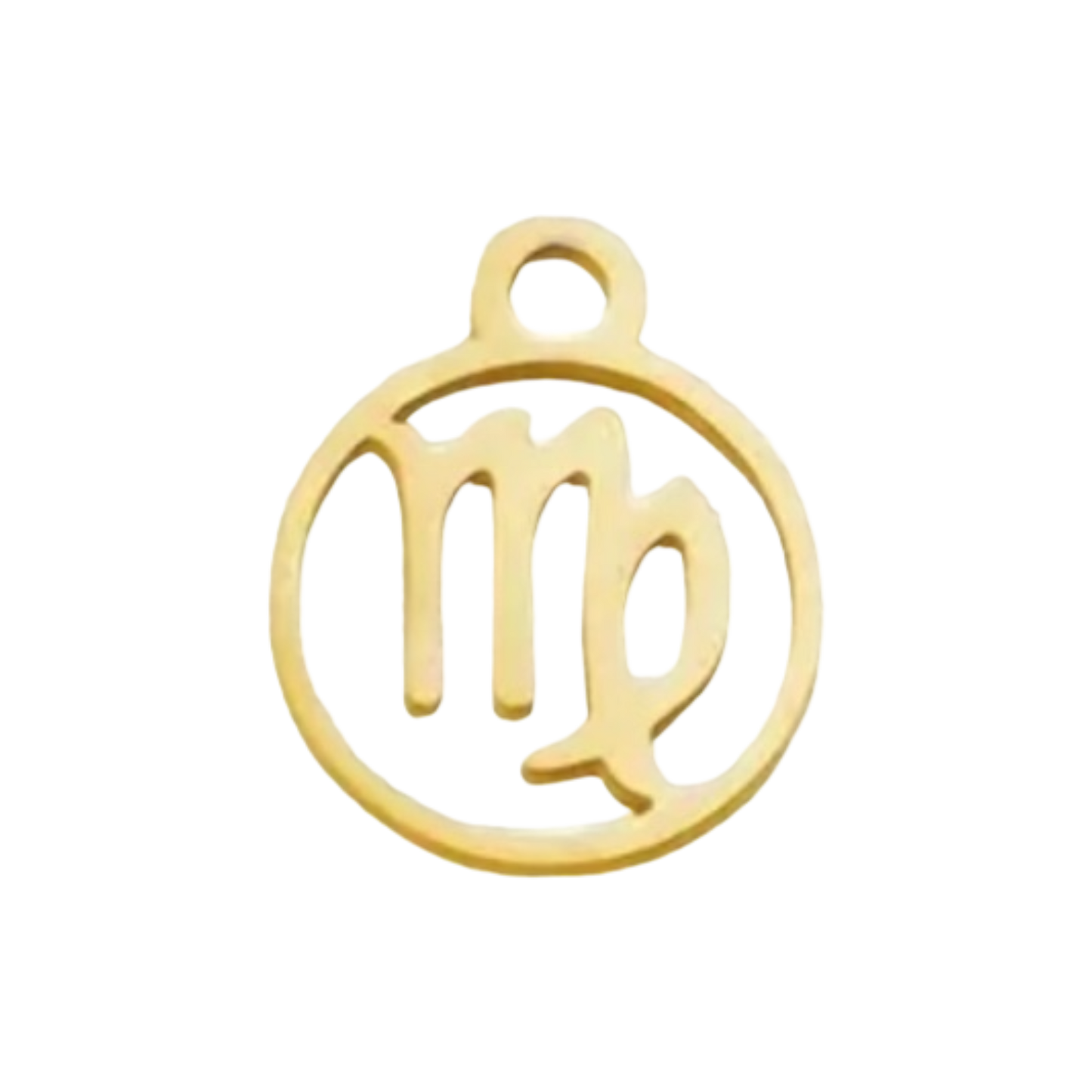 gold horoscope pendant charm