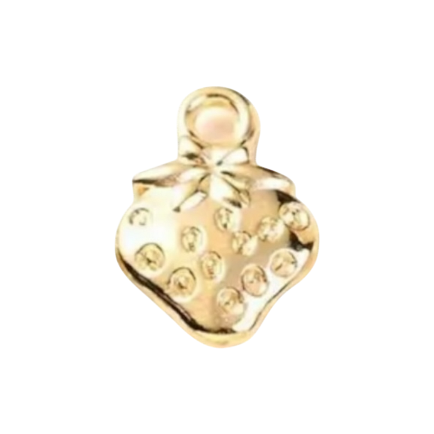 gold strawberry charm (2)