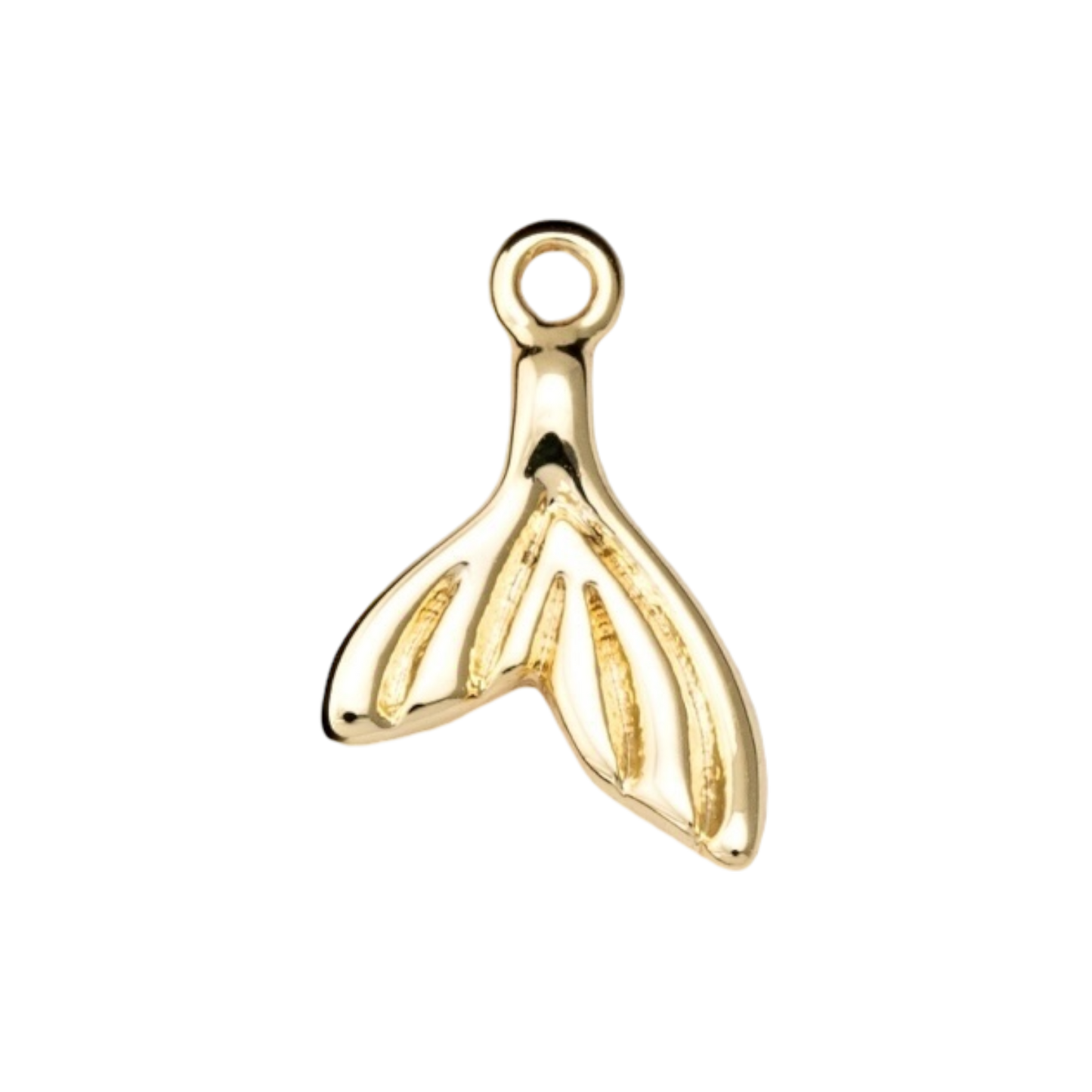 gold whale tail charm