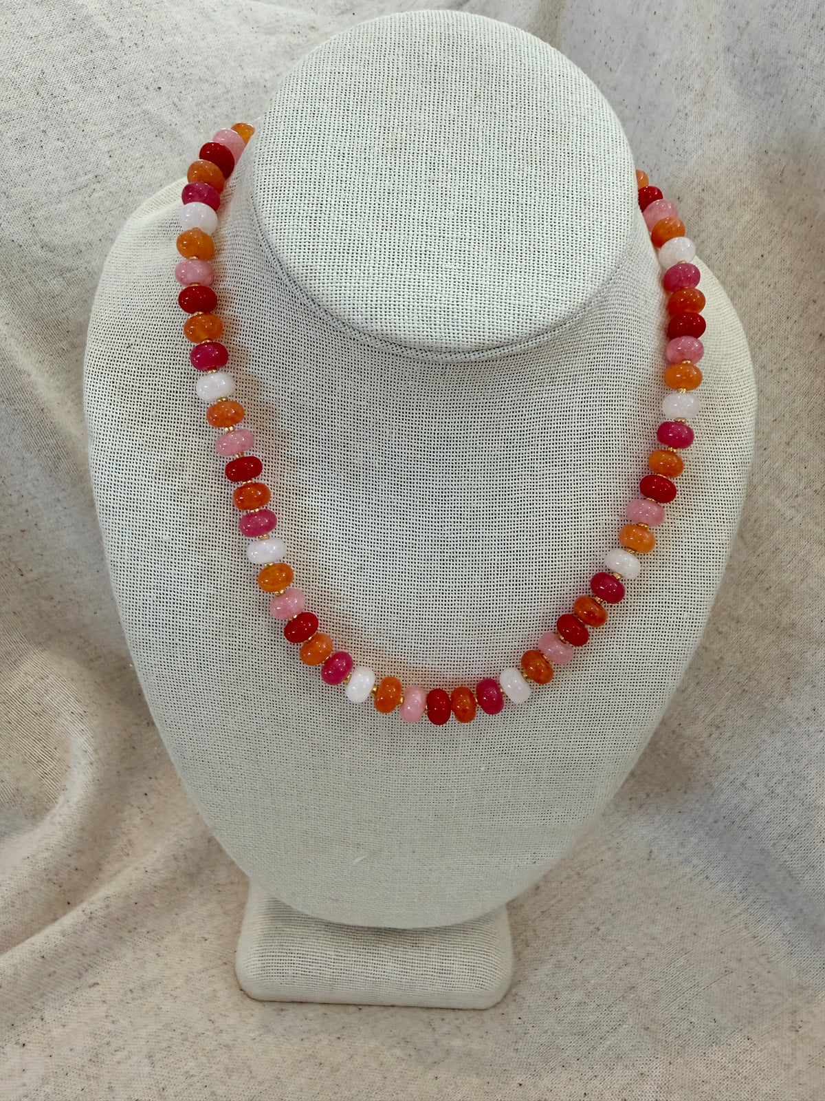 Candy Apple Chunky Beaded Necklace
