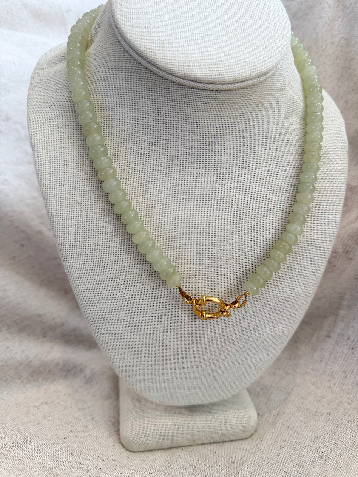 Green Tea Chunky Beaded Necklace