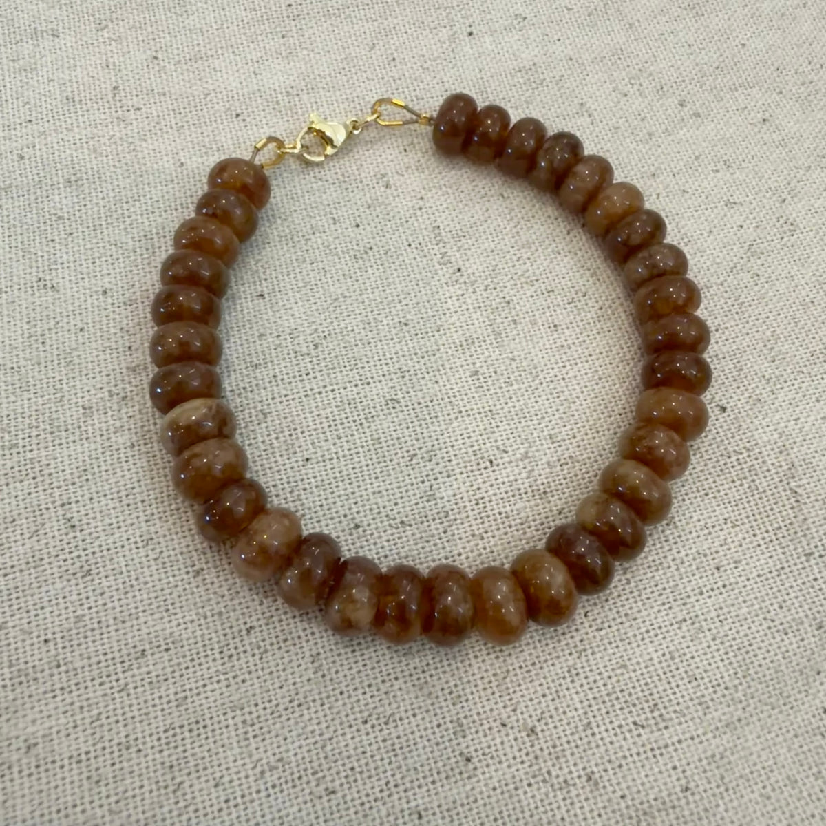 Butterscotch Chunky Beaded Bracelet