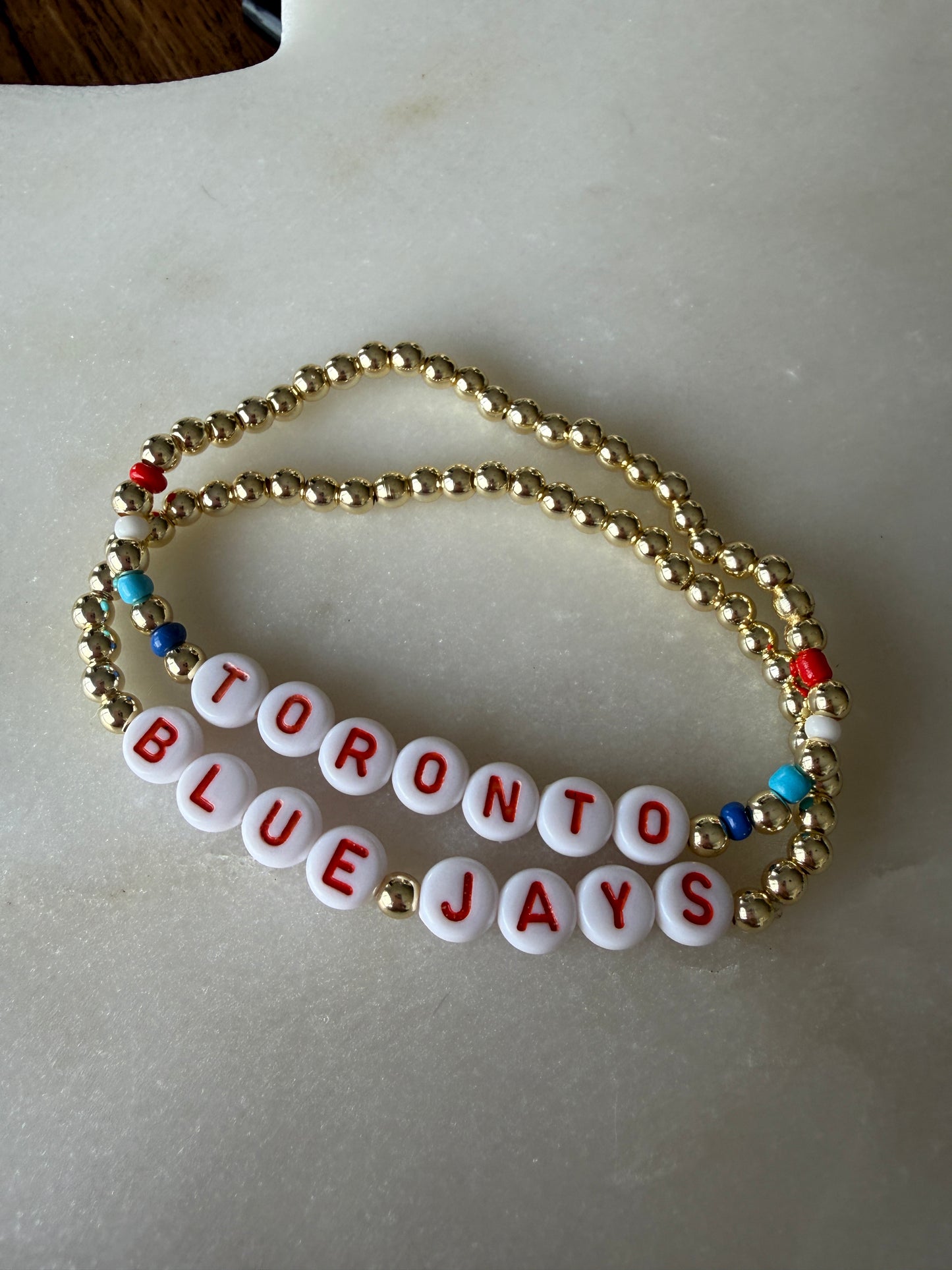 Toronto Blue Jays Bracelet “Toronto” Game Day (Gold)