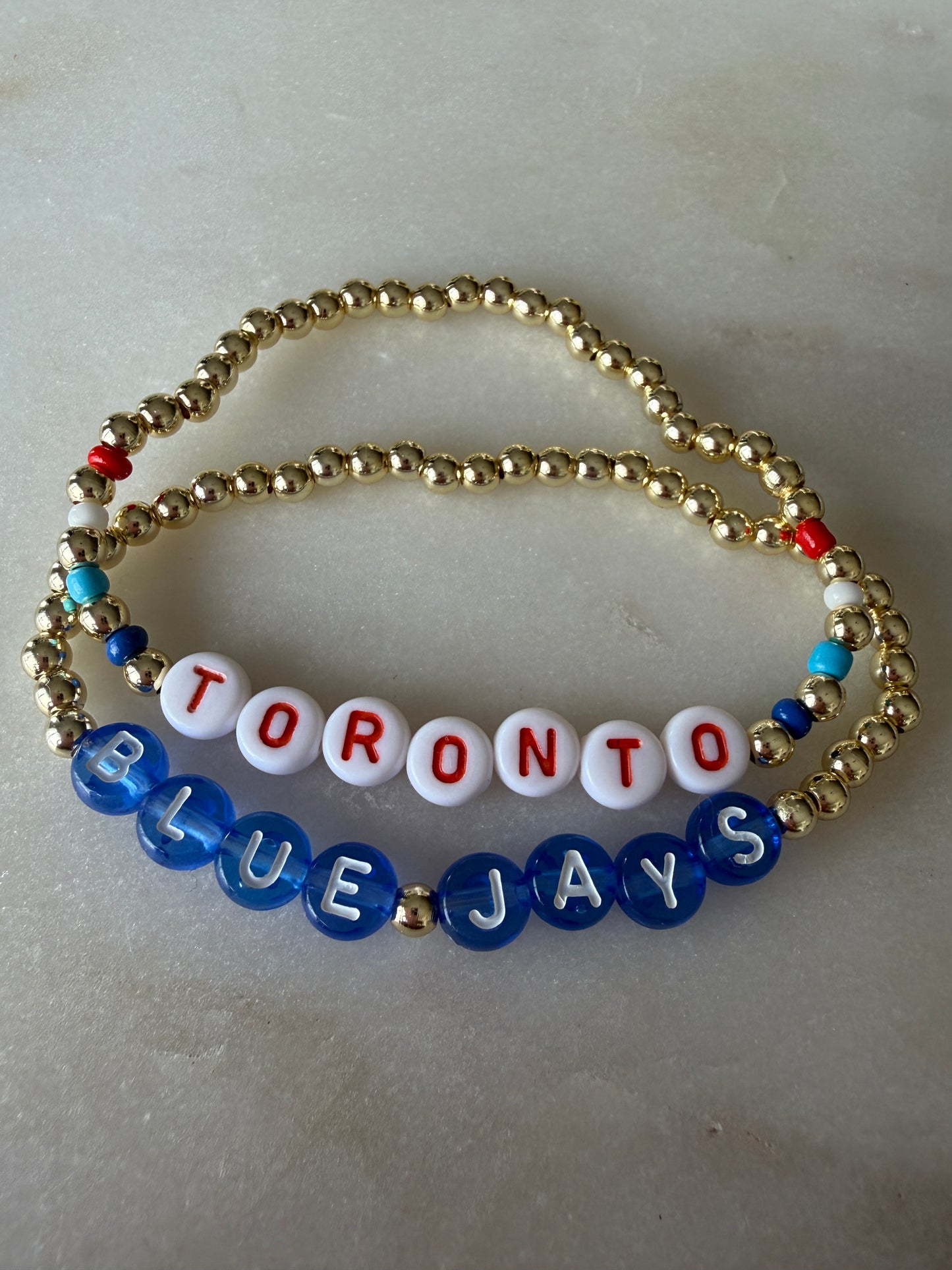 Toronto Blue Jays Bracelet Set - Game Day Classic (Gold)