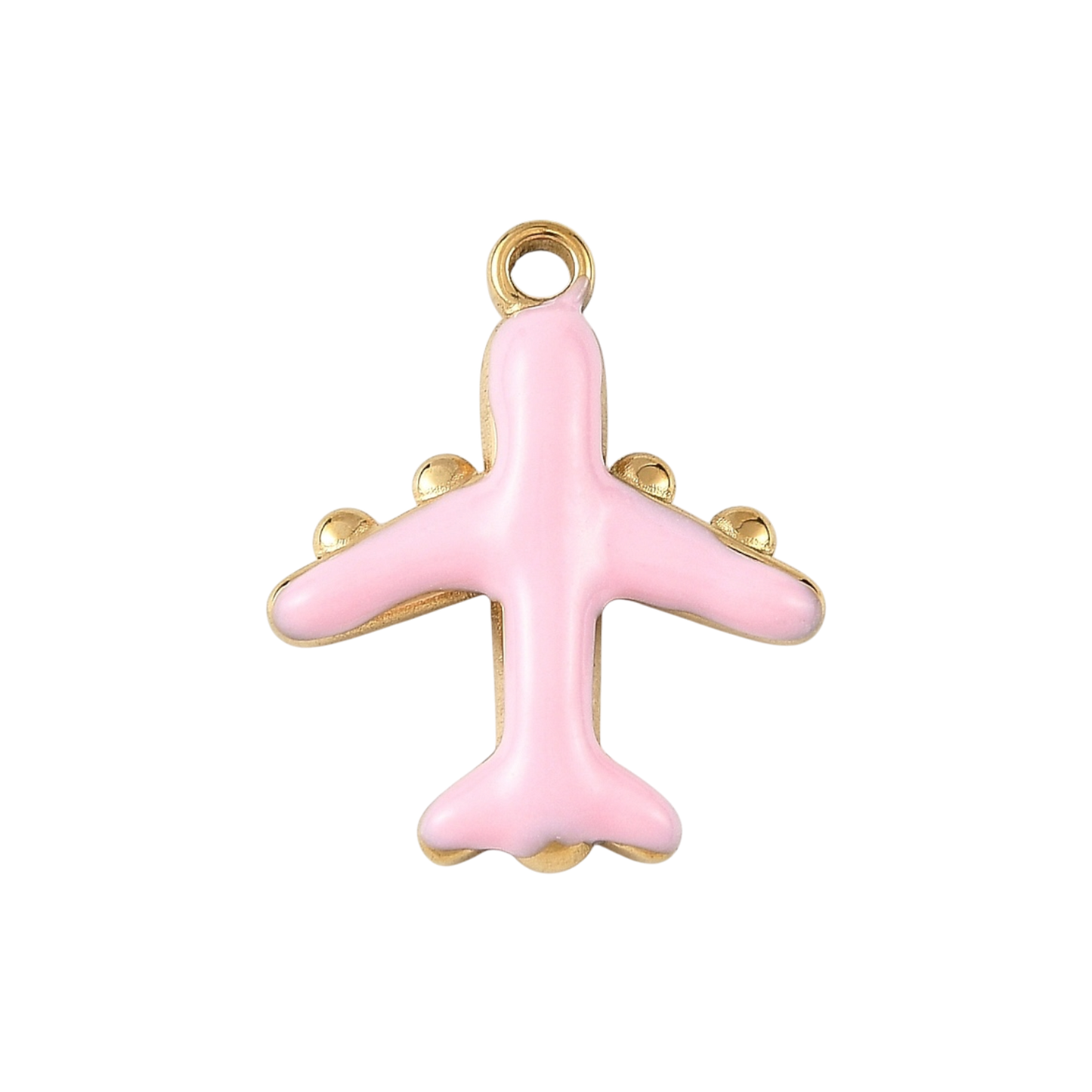 airplane charm pink