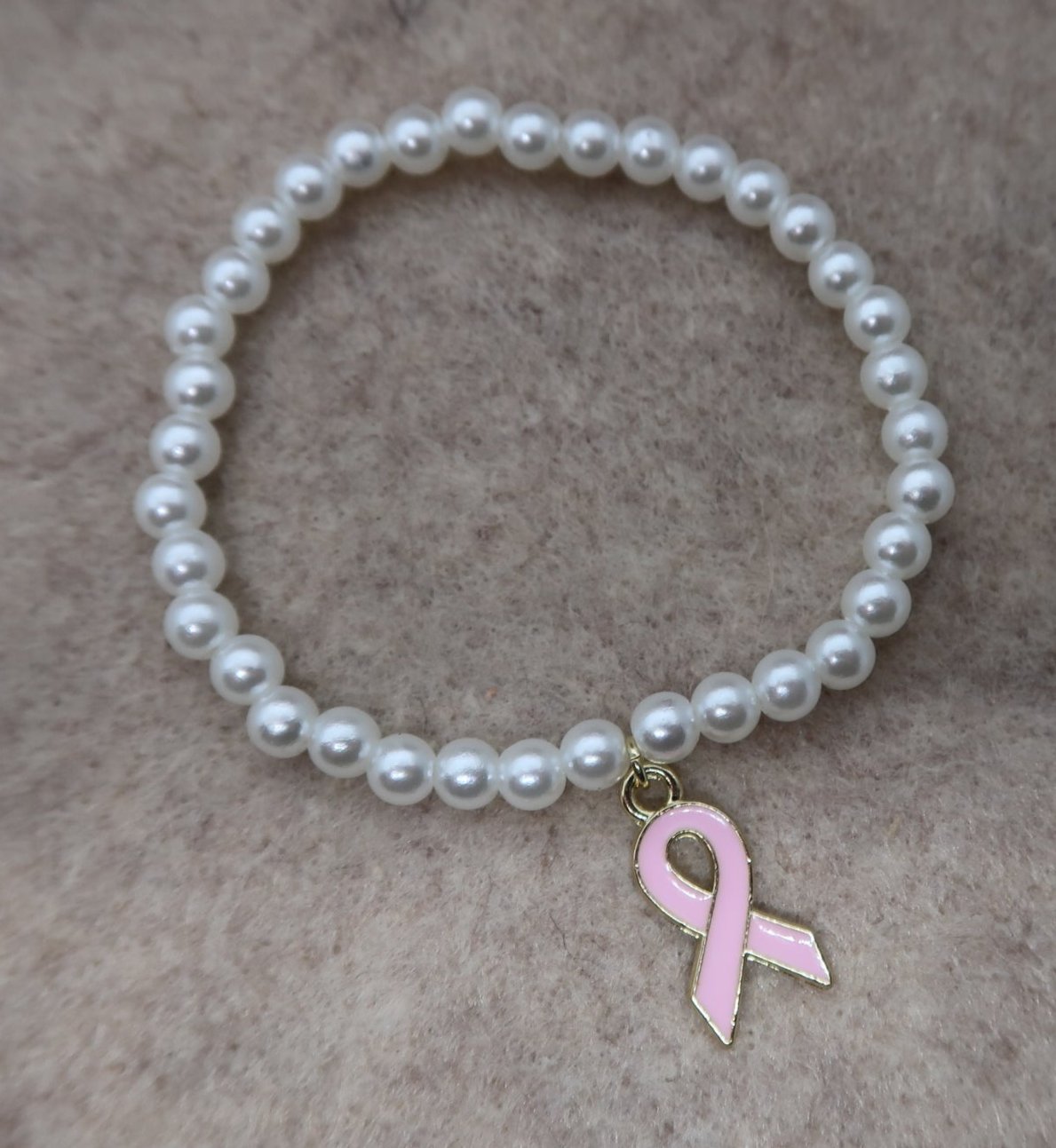 pink warrior bracelet in pearl