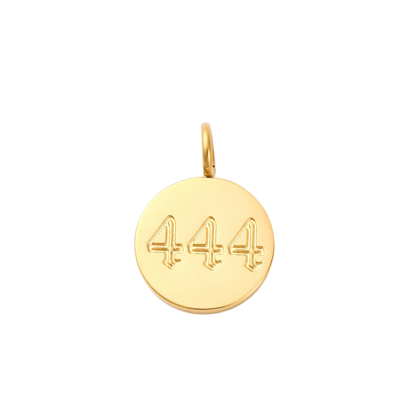 angel number pendant charm (444)
