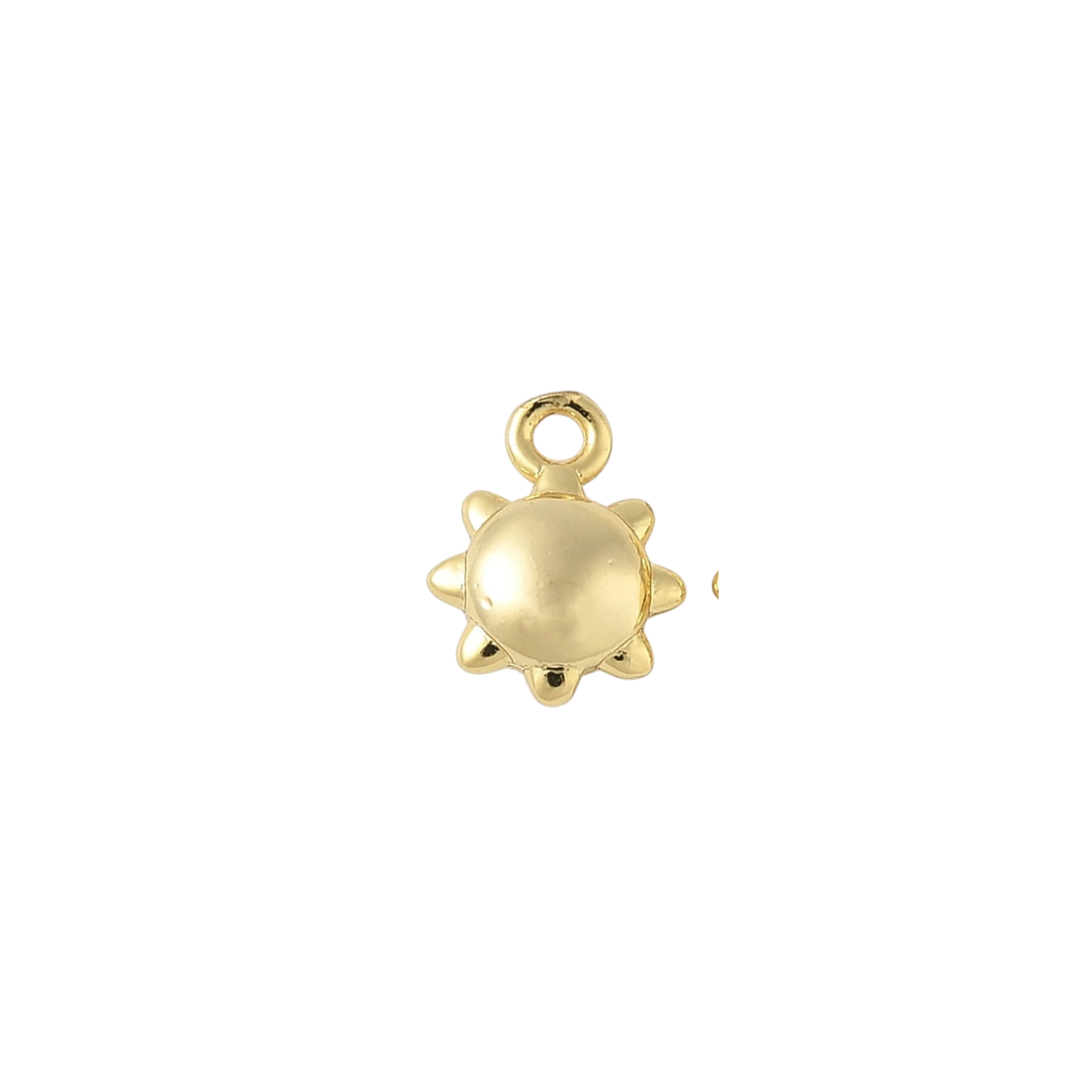 gold sun charm (small)