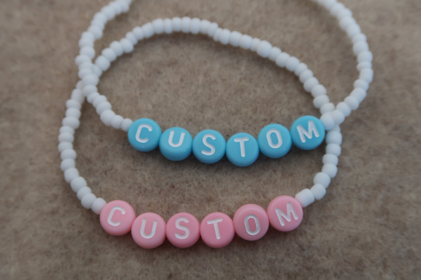 the colourful custom beaded bracelet