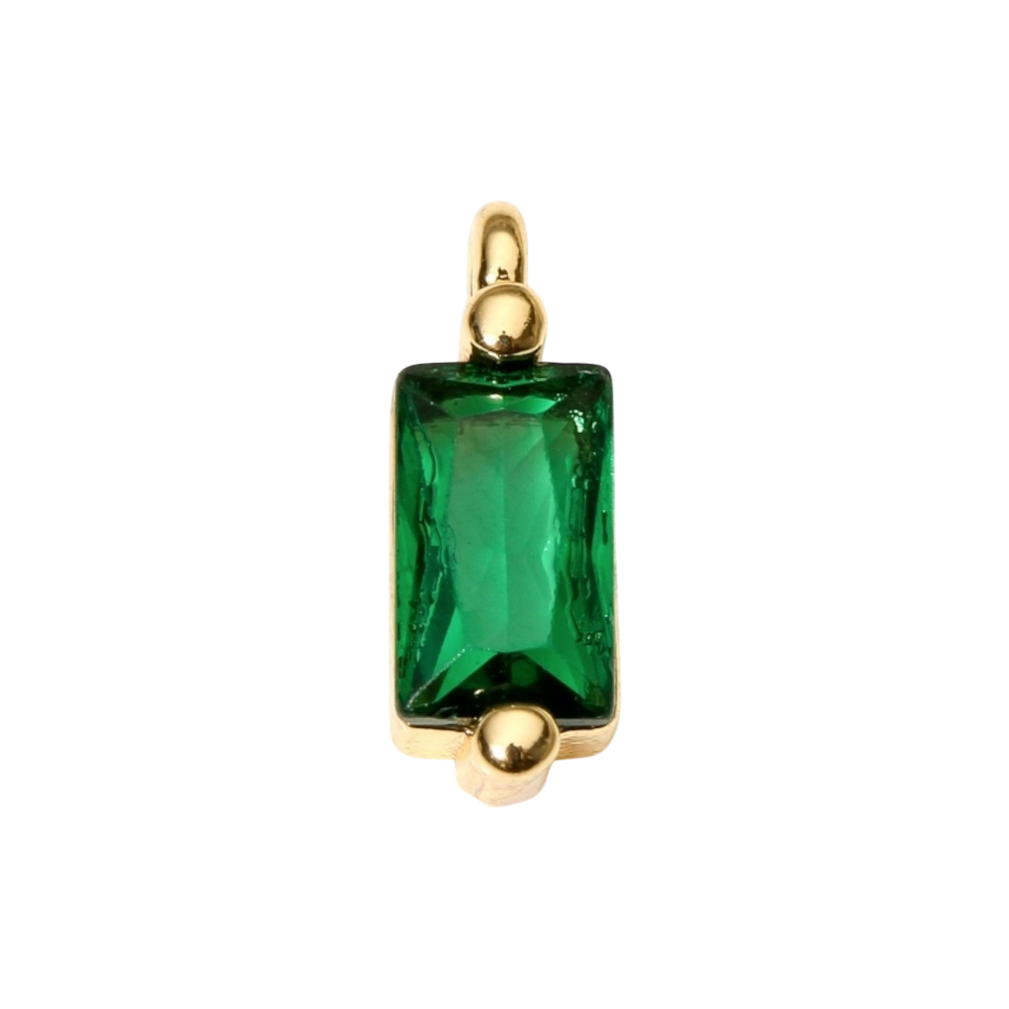 gemstone emerald charm