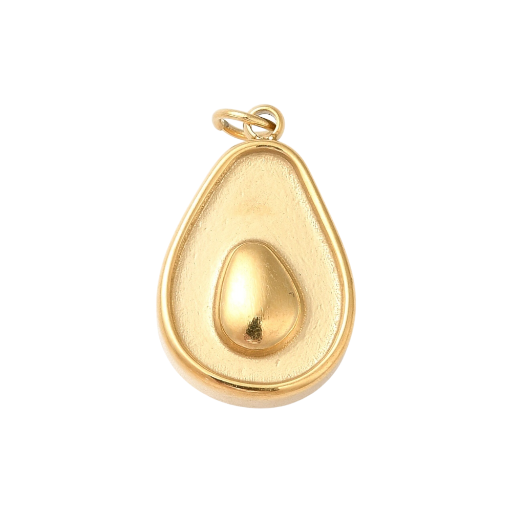 avocado charm (gold)