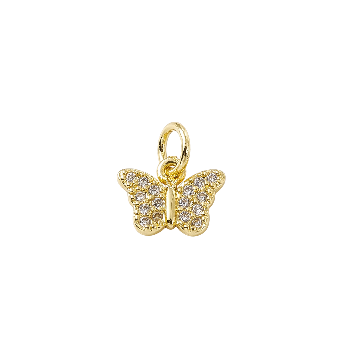 butterfly charm (rhinestone)