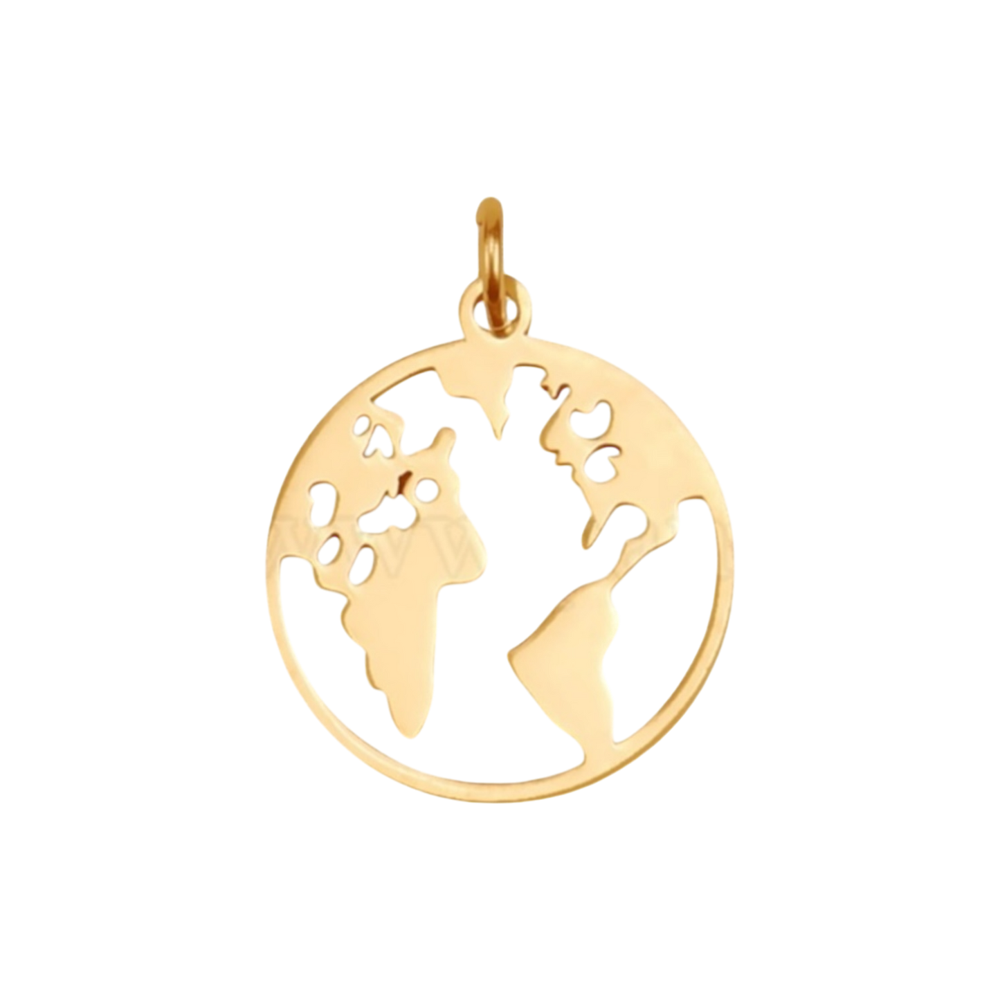gold globe charm