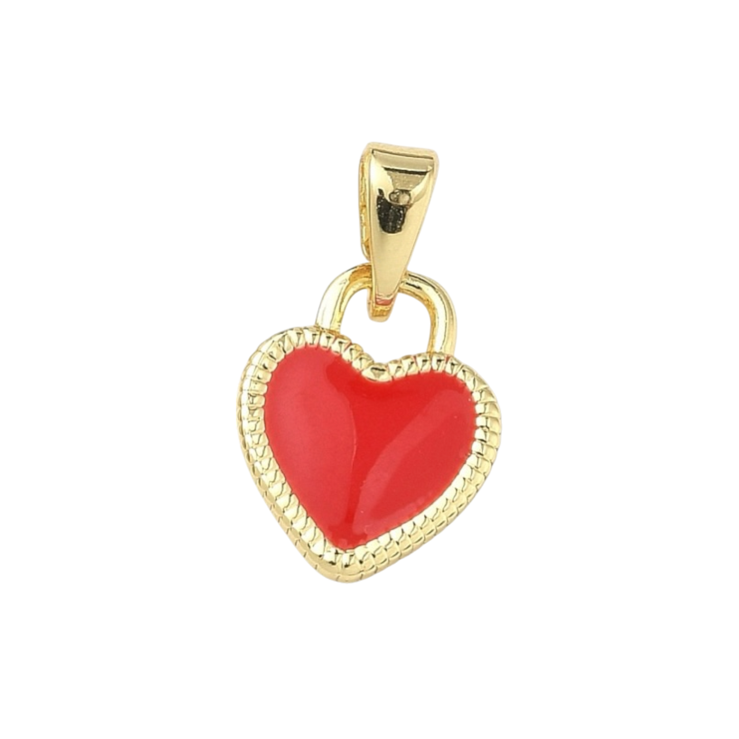 heart charm enamel
