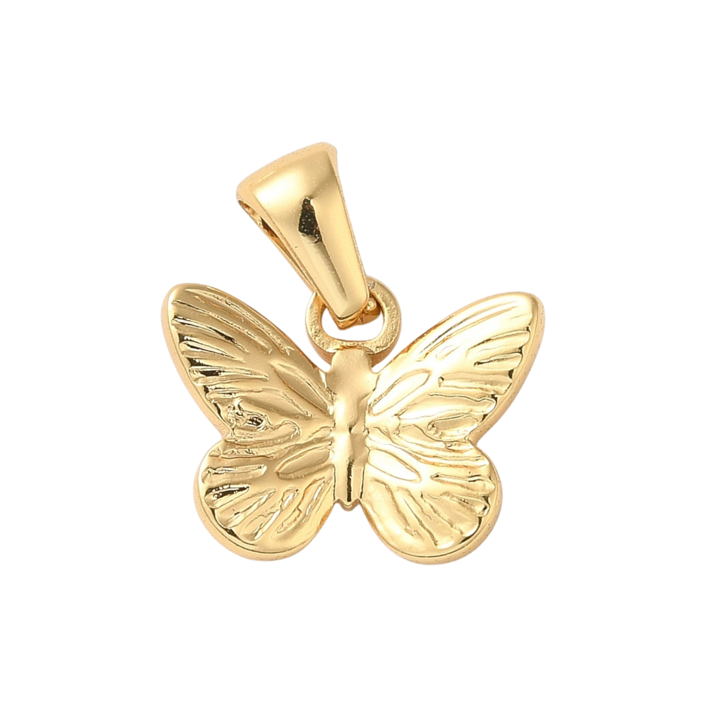 butterfly charm gold (medium)