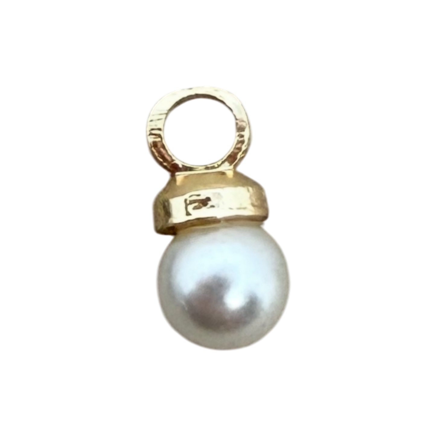 gold pearl charm (small)
