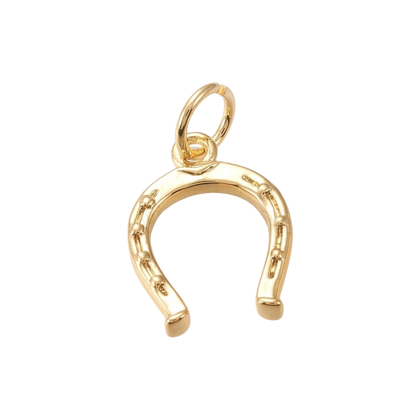 gold horseshoe charm