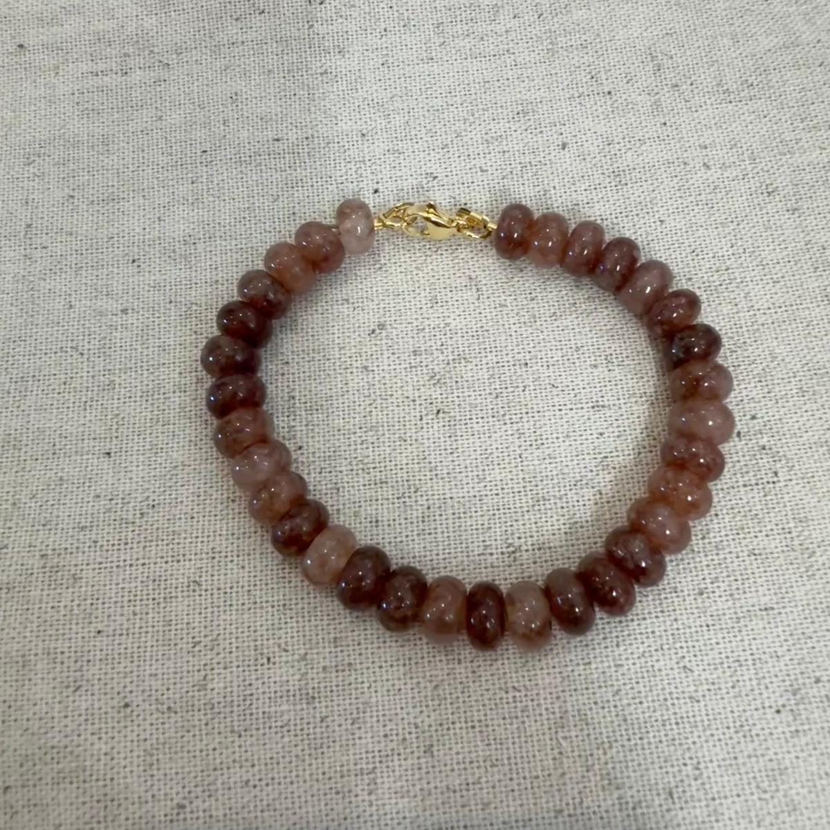 Chai Latte Chunky Beaded Bracelet