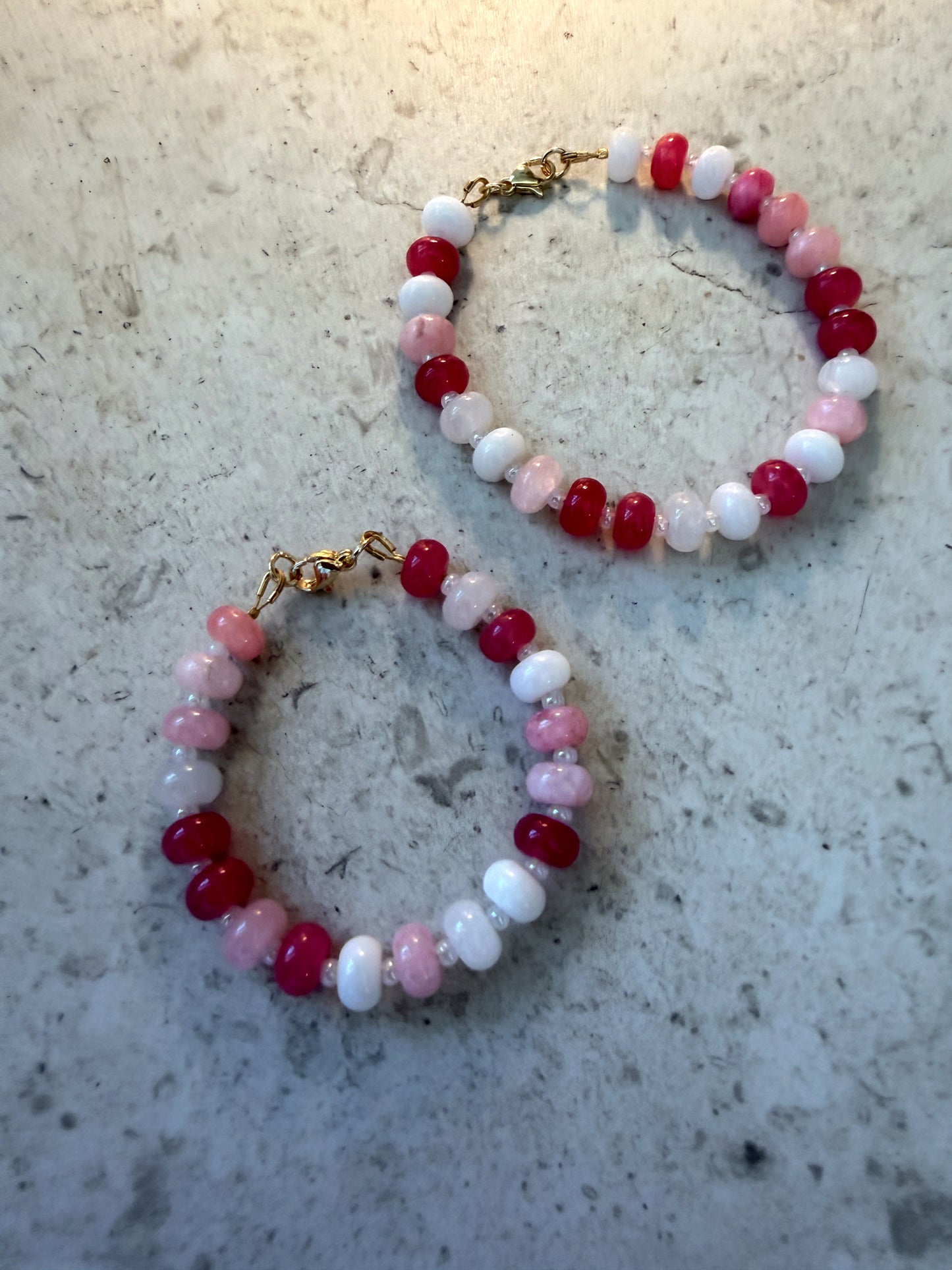 raspberry candy mom + mini bracelet