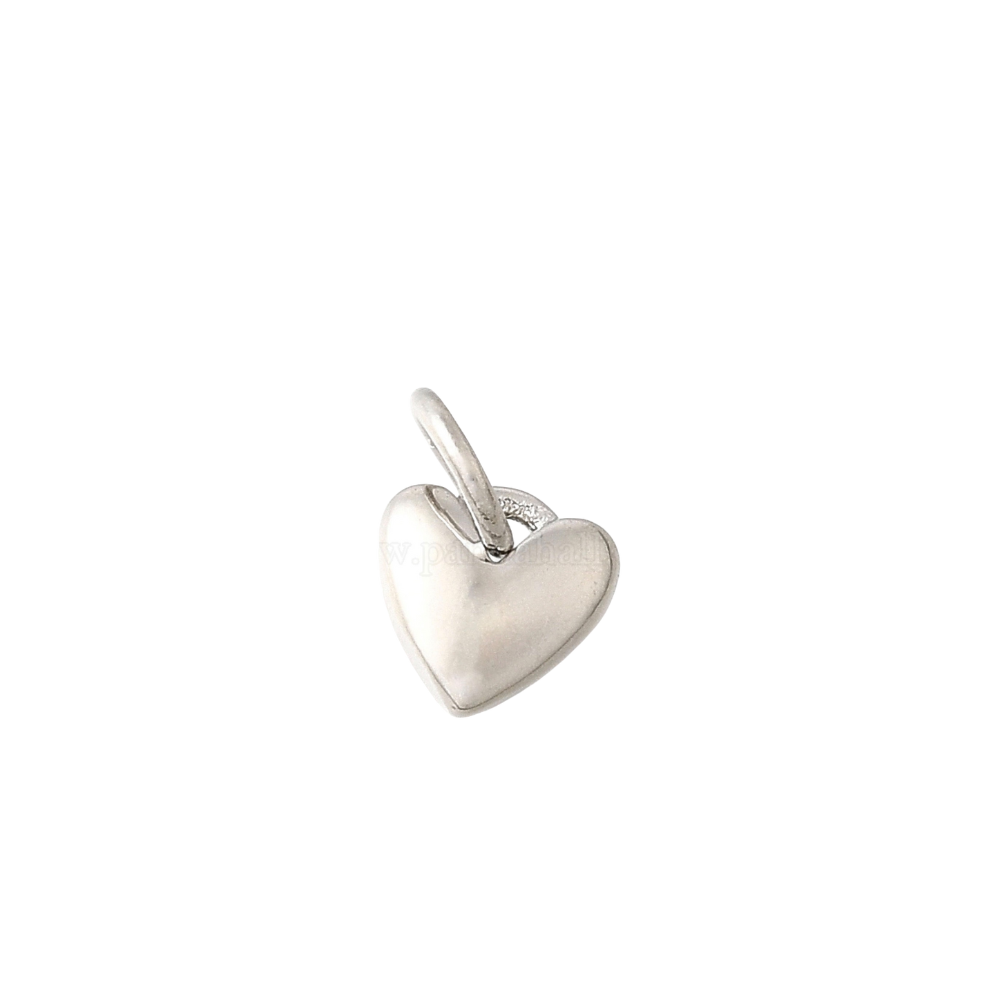 silver mini heart charm