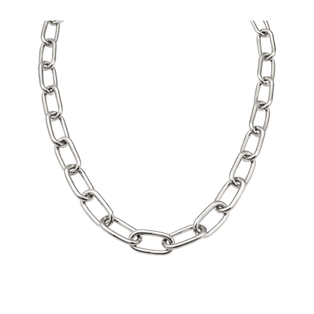 silver necklace chain C