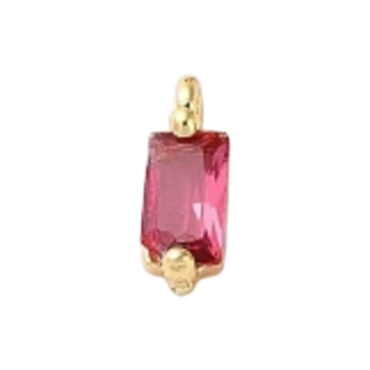 gemstone fuschia charm