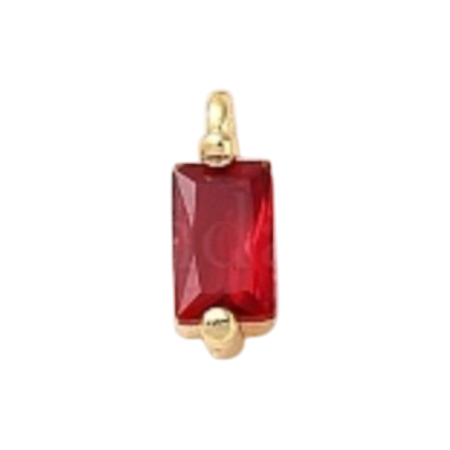 gemstone ruby charm