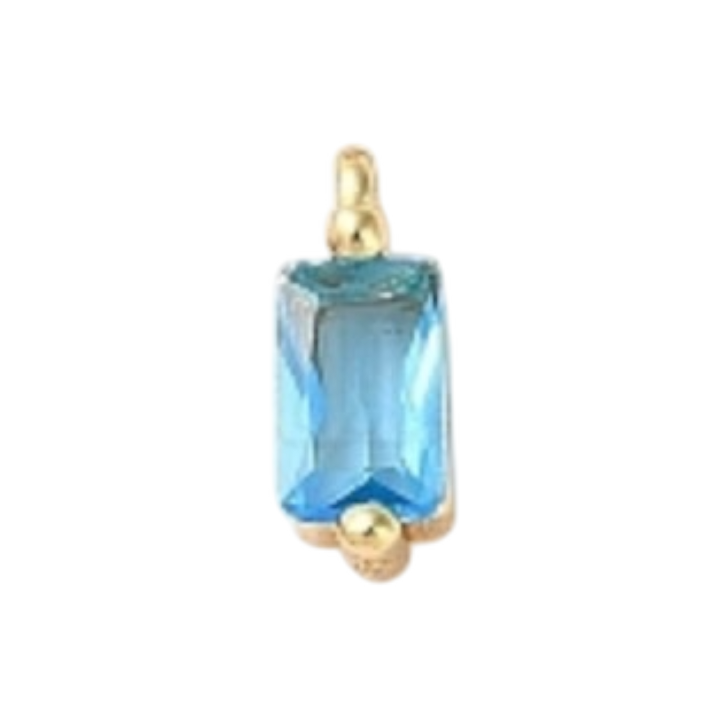 gemstone aquamarine charm