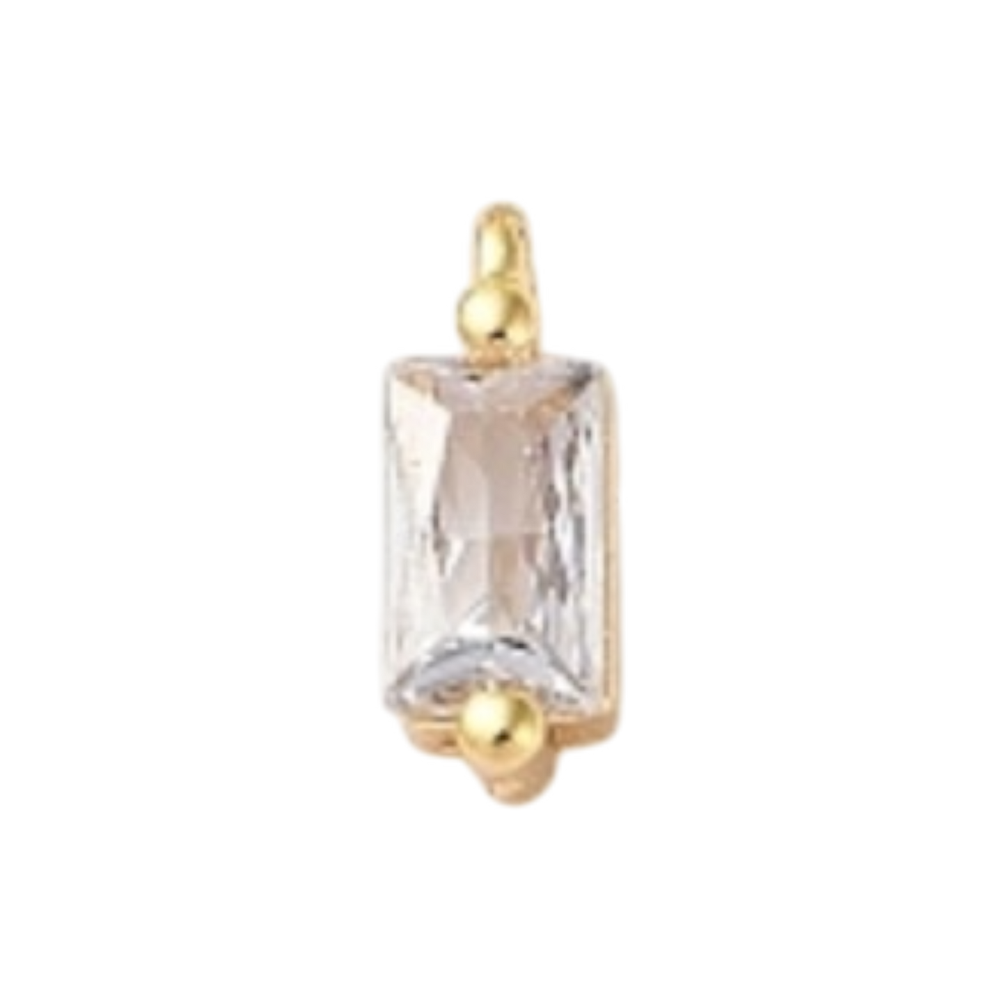 gemstone clear charm