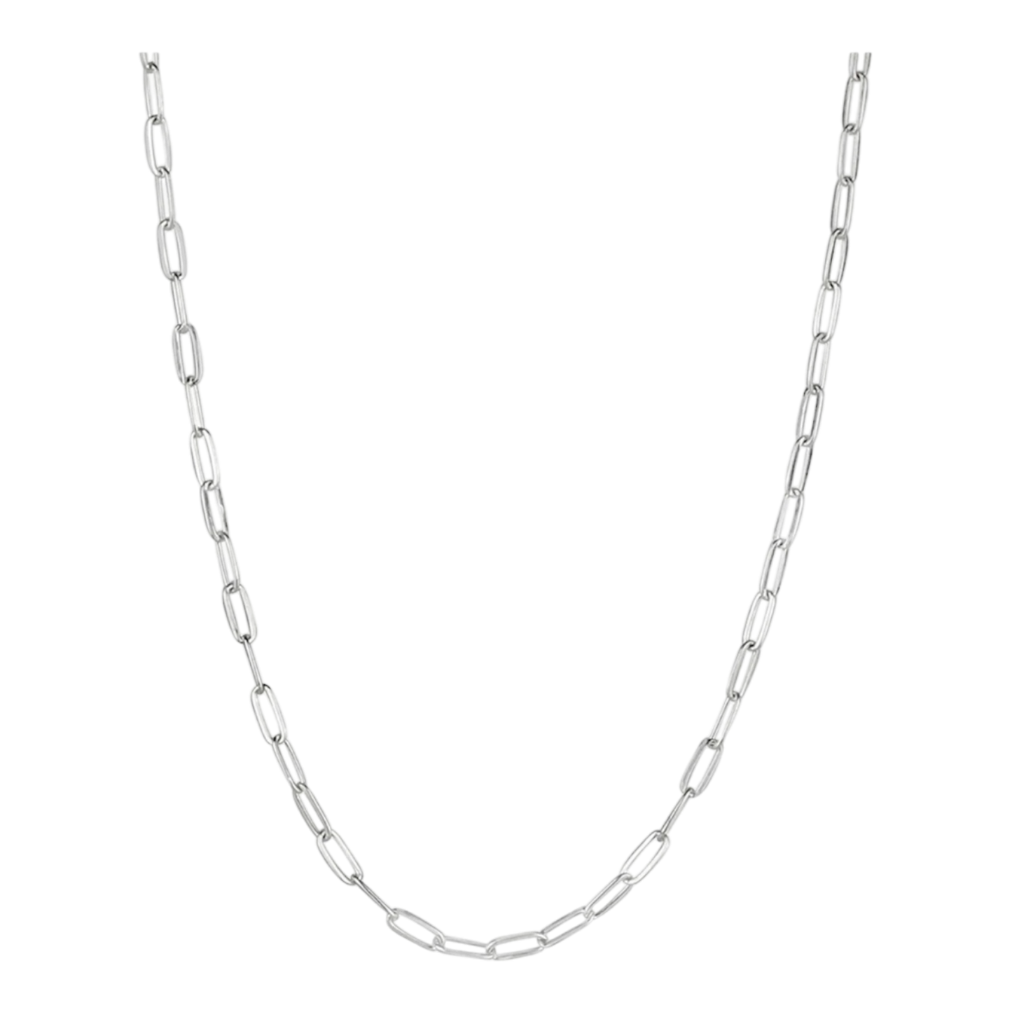 silver necklace chain A