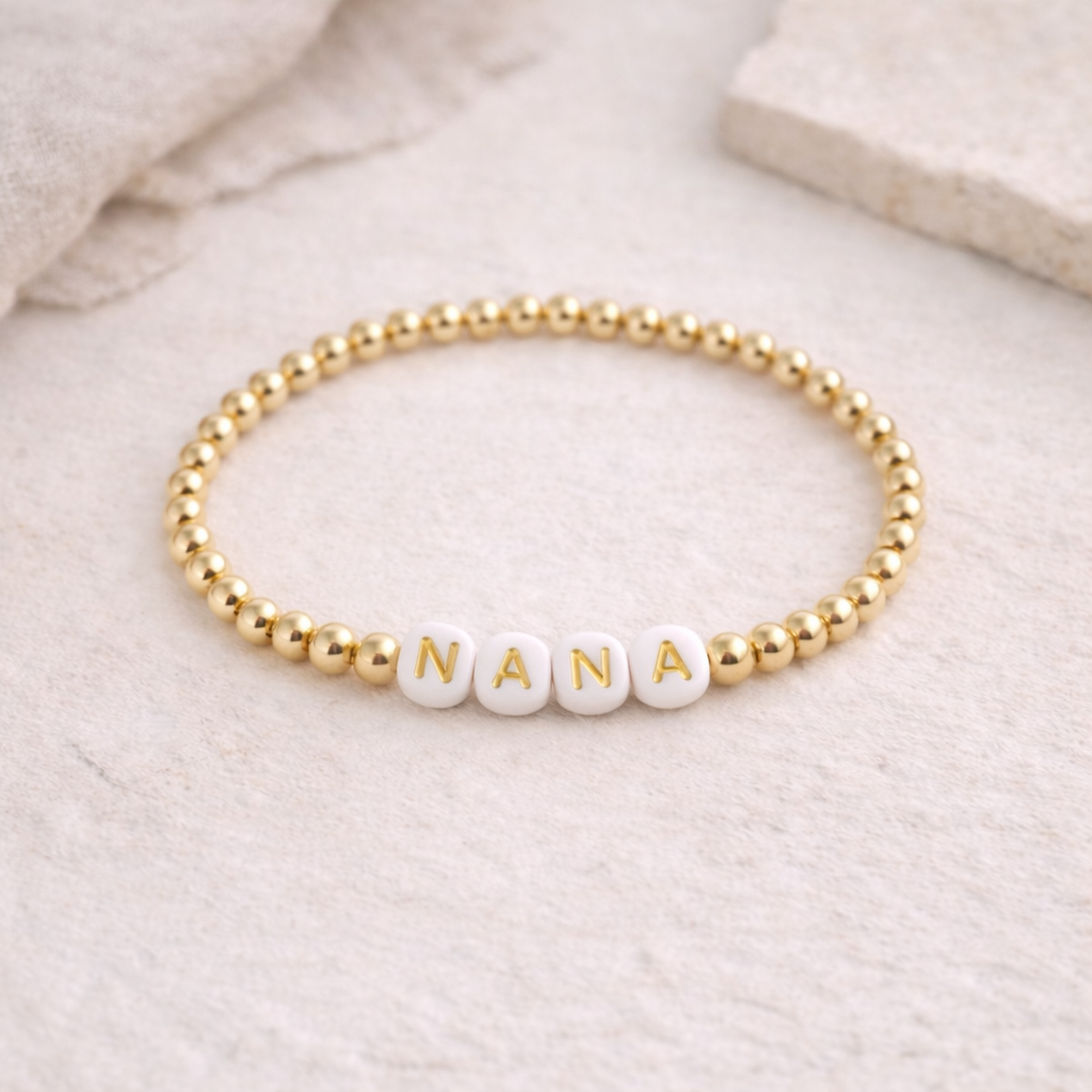 the nana bracelet in gold
