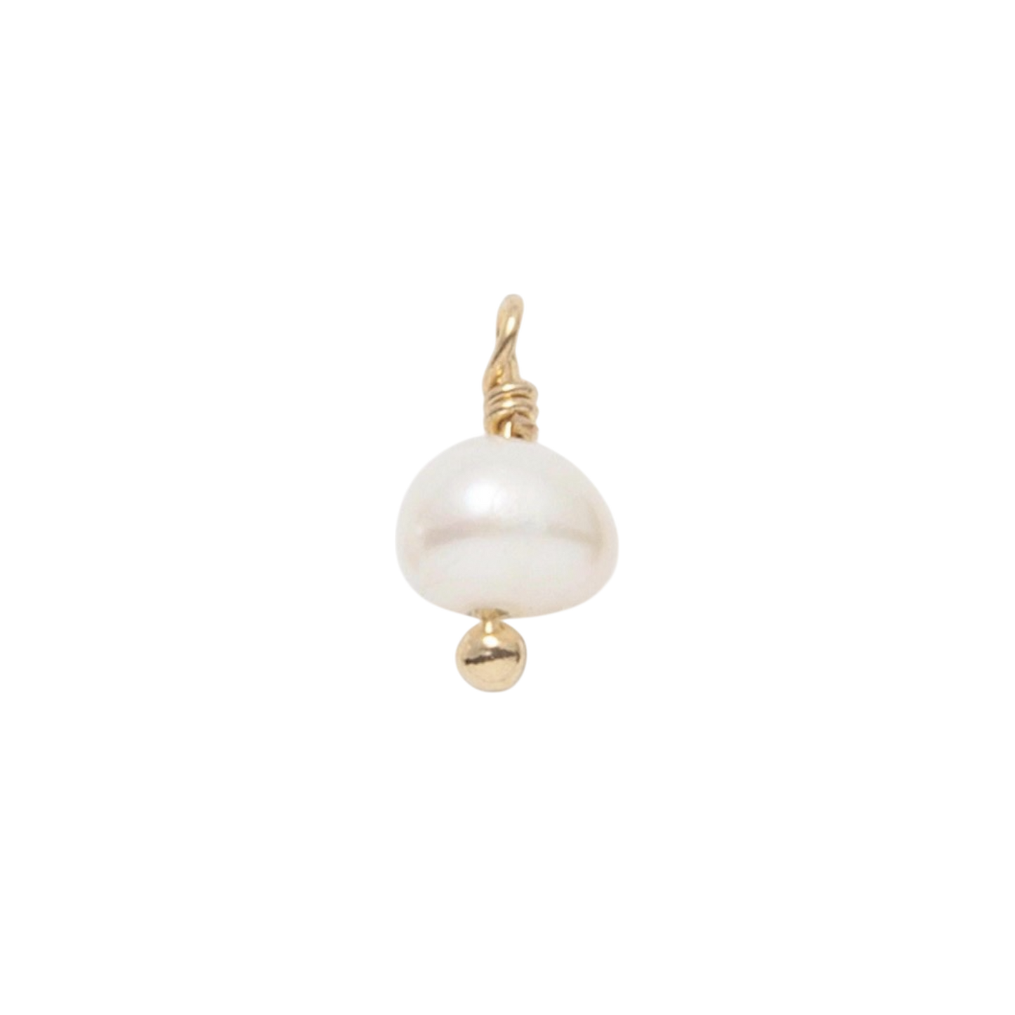gold pearl charm (2)