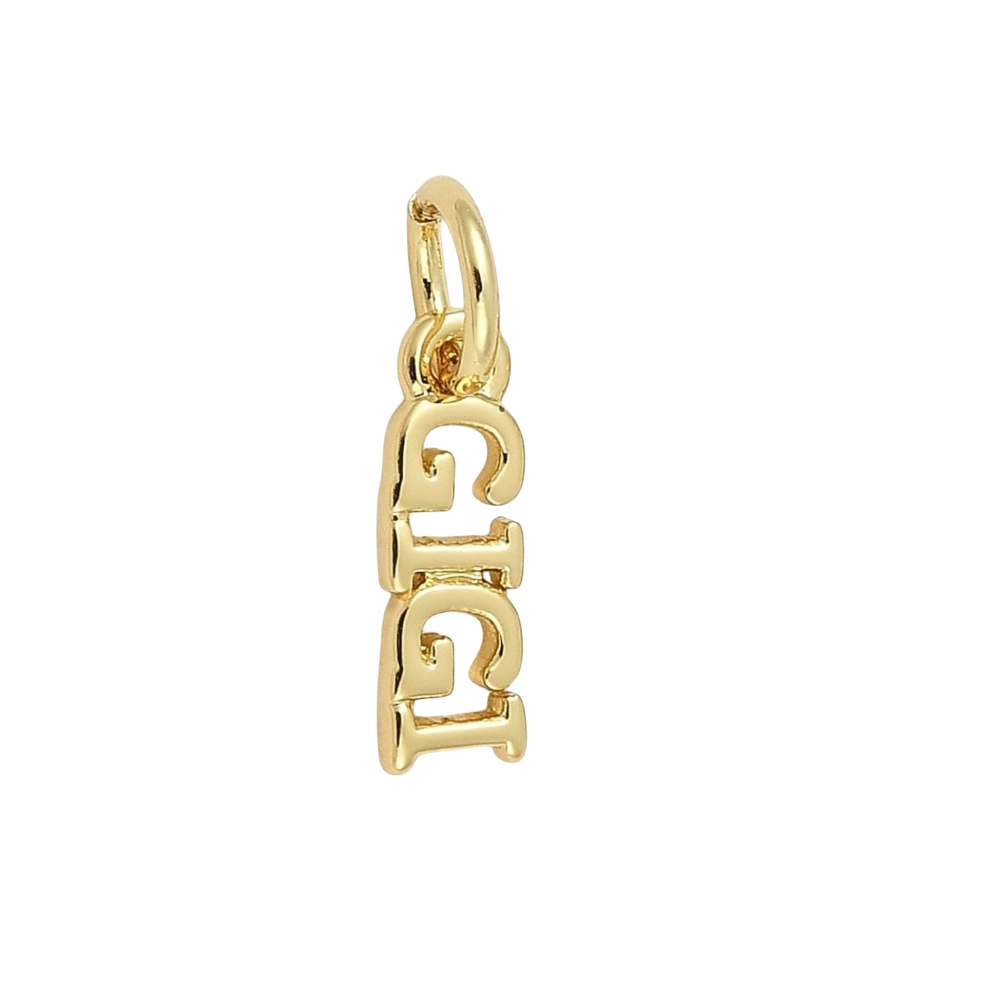 gold gigi charm
