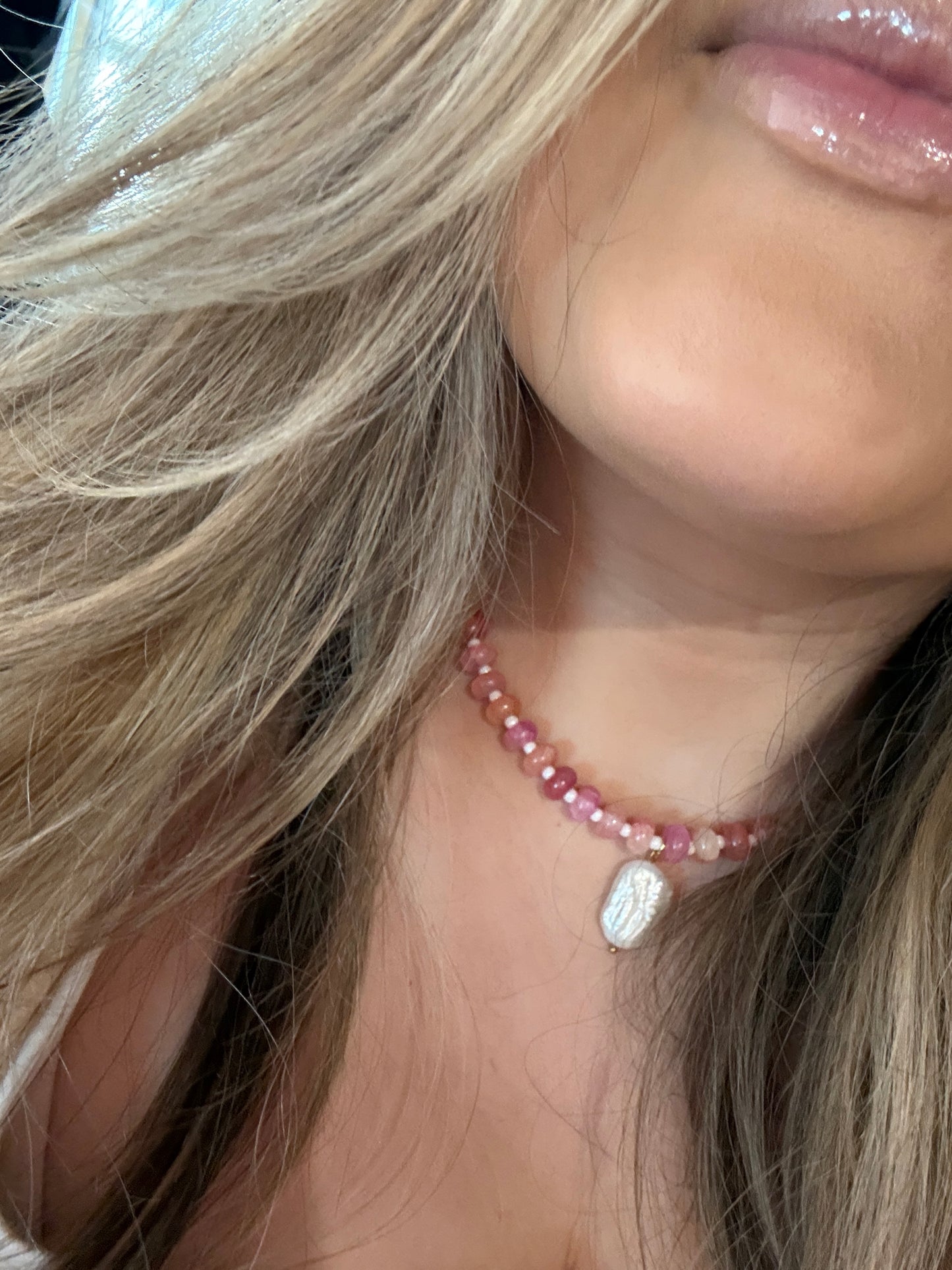 peach bellini necklace