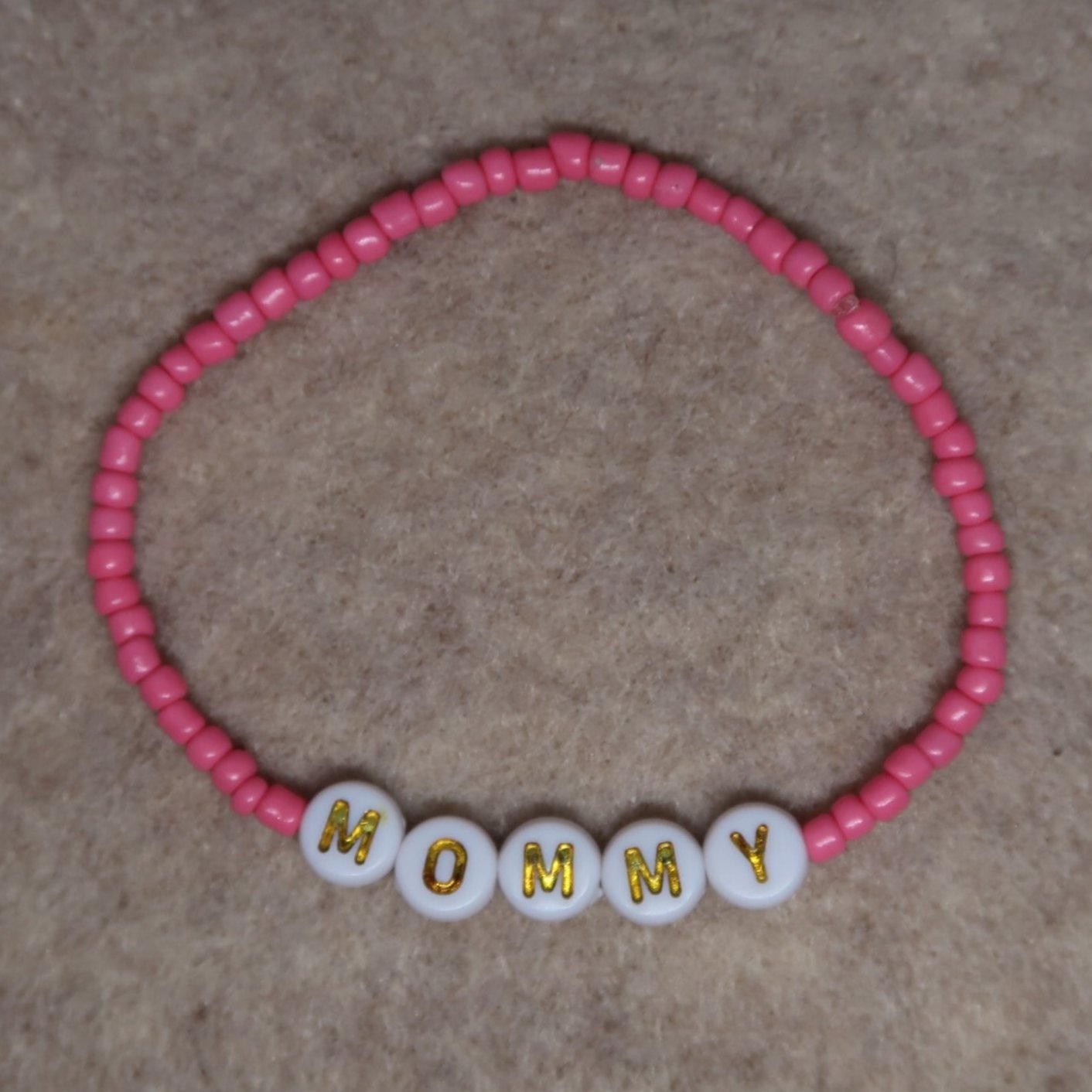 mommy bracelet in pink
