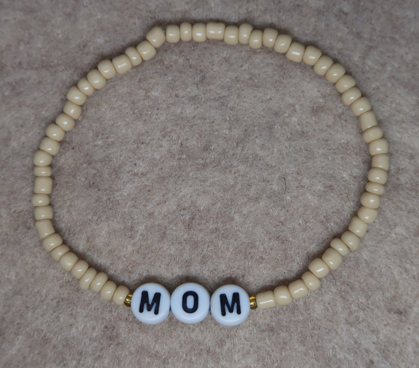 mom bracelet in beige