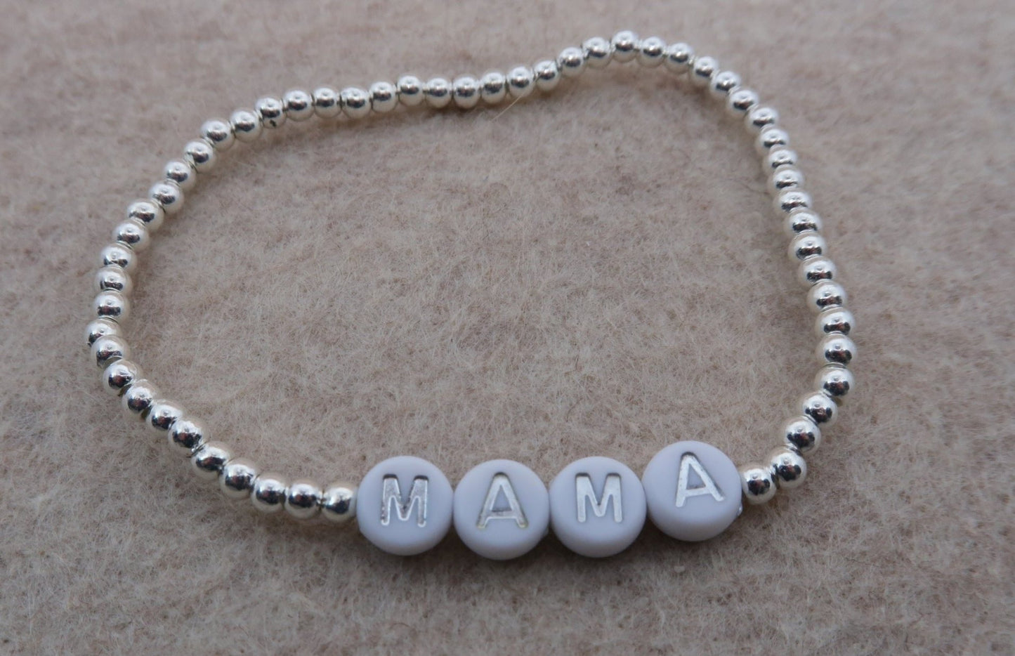 the mama bracelet in silver