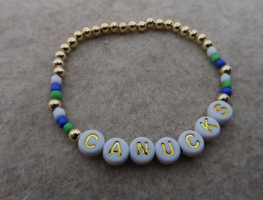 the canucks bracelet in white