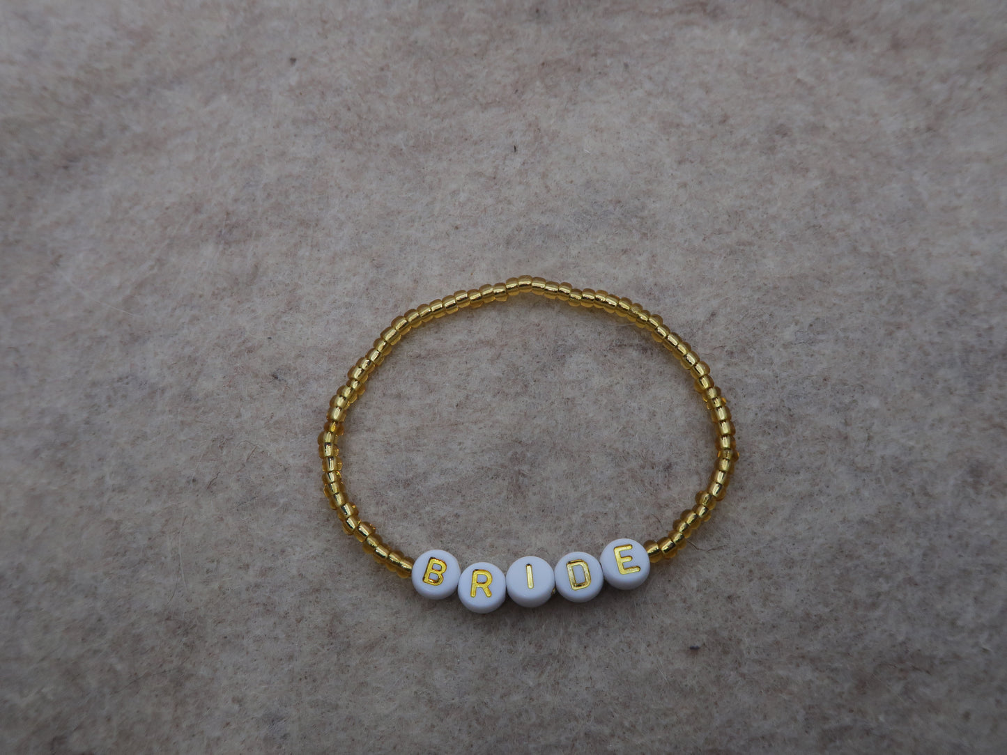 bride bracelet in gold