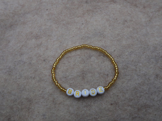 bride bracelet in gold