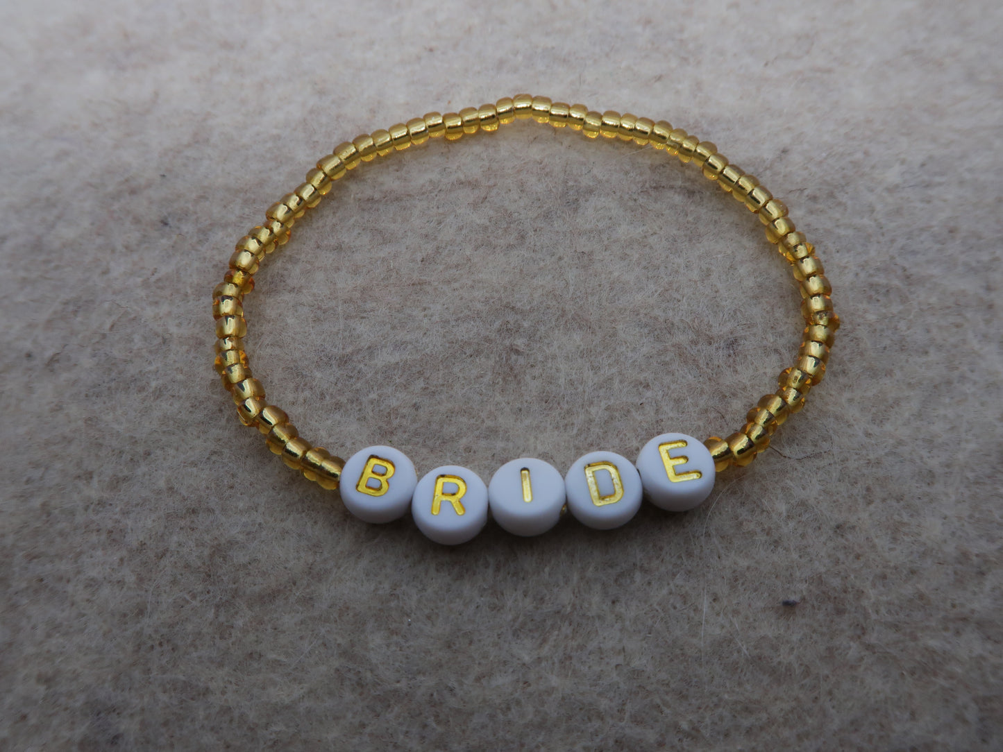 bride bracelet in gold