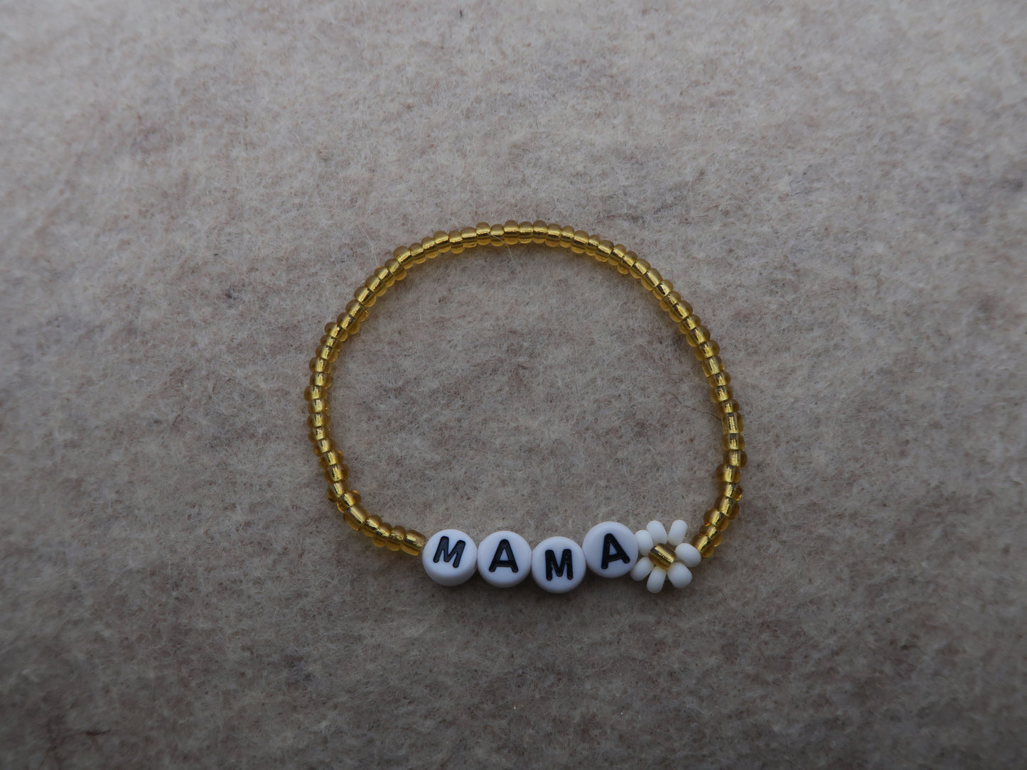 the golden daisy mama bracelet