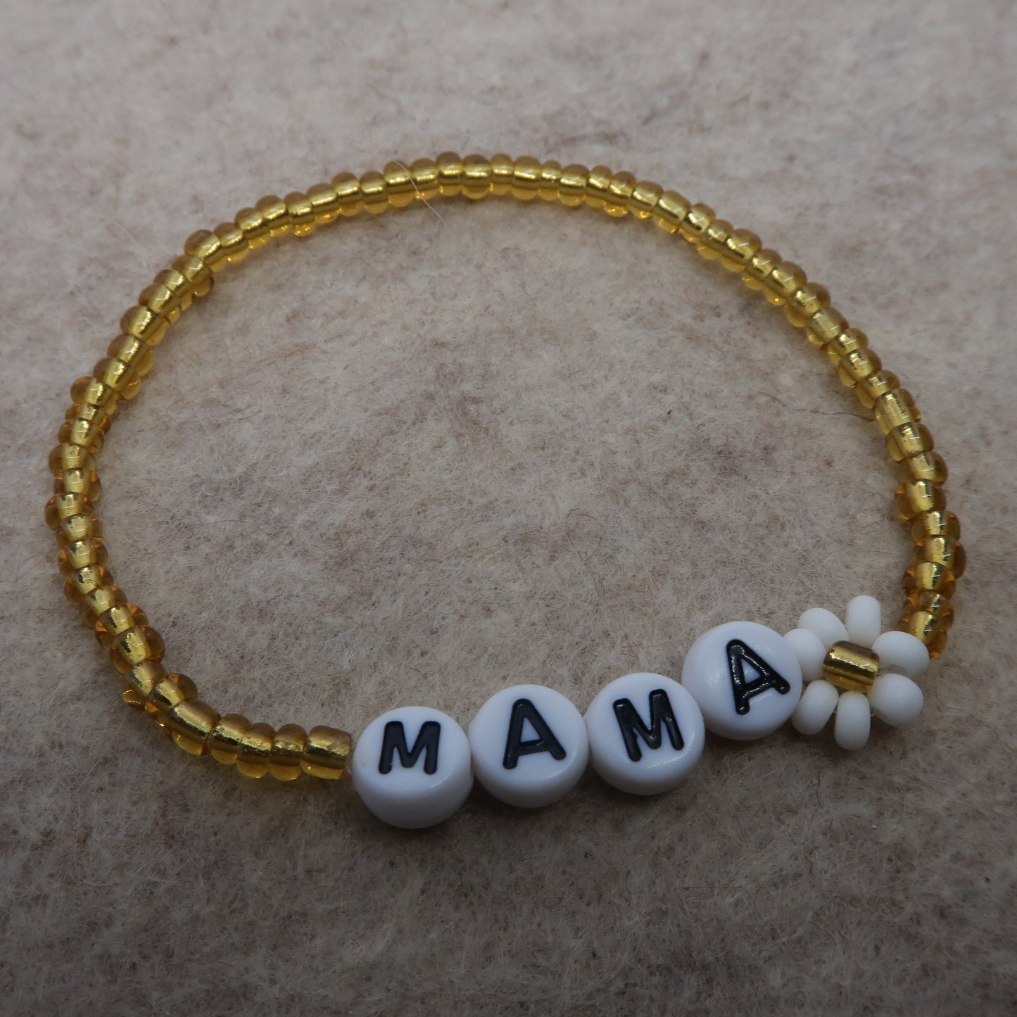 the golden daisy mama bracelet